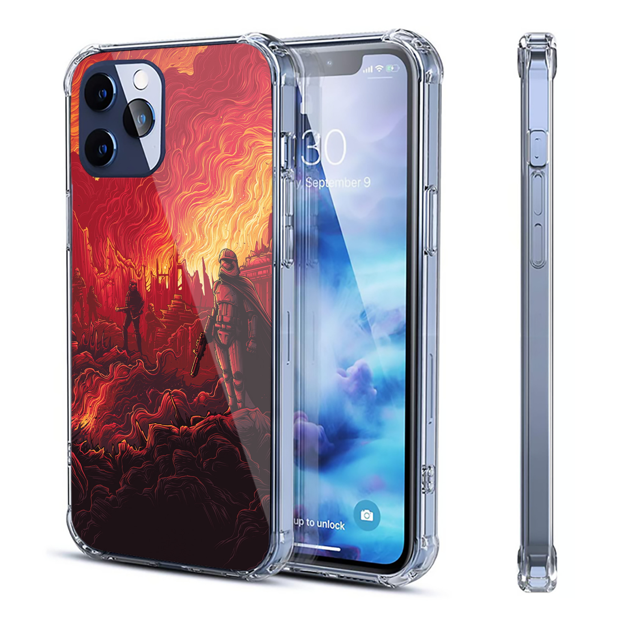 （画像用） スター・ウォーズ Star Wars 【iPhone 12シリーズ対応】透明スマホケース（クリアソフトケース）
